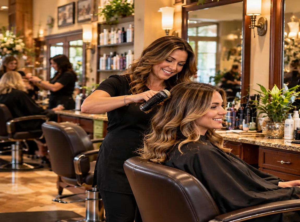 Illustrative salon treatment photo