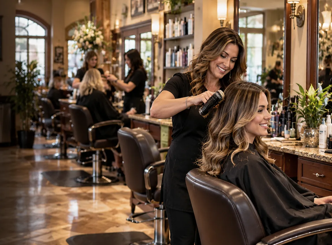 Illustrative salon treatment photo