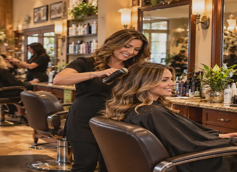 Illustrative salon treatment photo